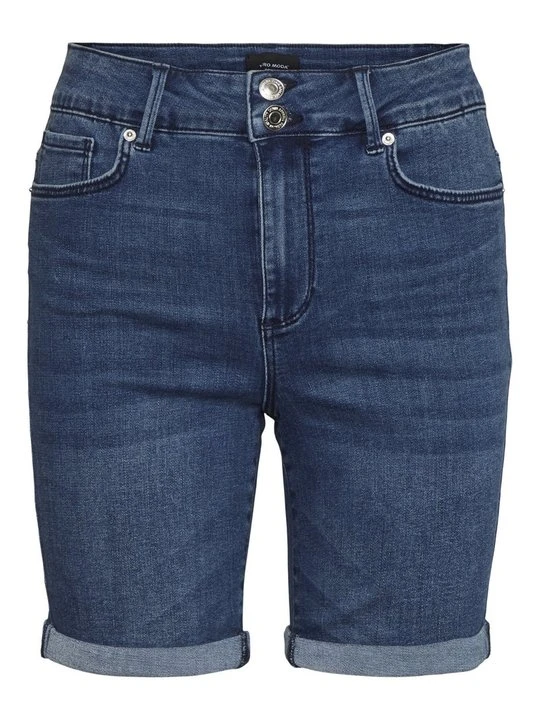 Zdjęcie produktu Szorty jeansowe Vero Moda ciemnoniebieski