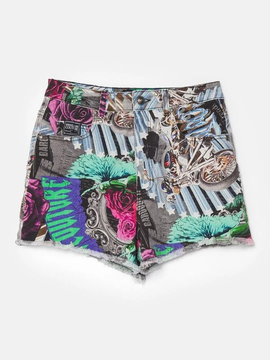 Zdjęcie produktu Szorty jeansowe Versace Jeans Couture czarny