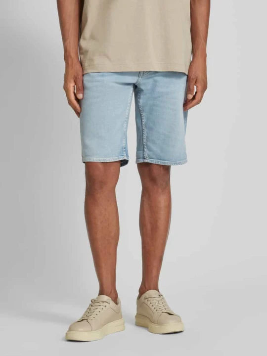 Zdjęcie produktu Szorty jeansowe w jednolitym kolorze model ‘NAAILO HEMP’ ARMEDANGELS