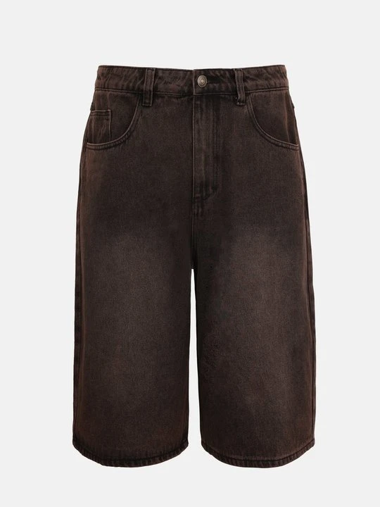 Zdjęcie produktu Szorty jeansowe YOURTURN ciemnobrązowy