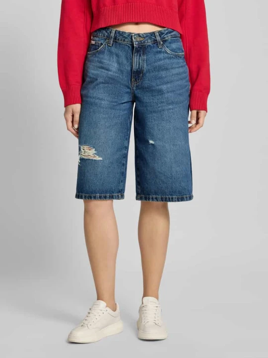 Zdjęcie produktu Szorty jeansowe z 5 kieszeniami Guess Granatowy