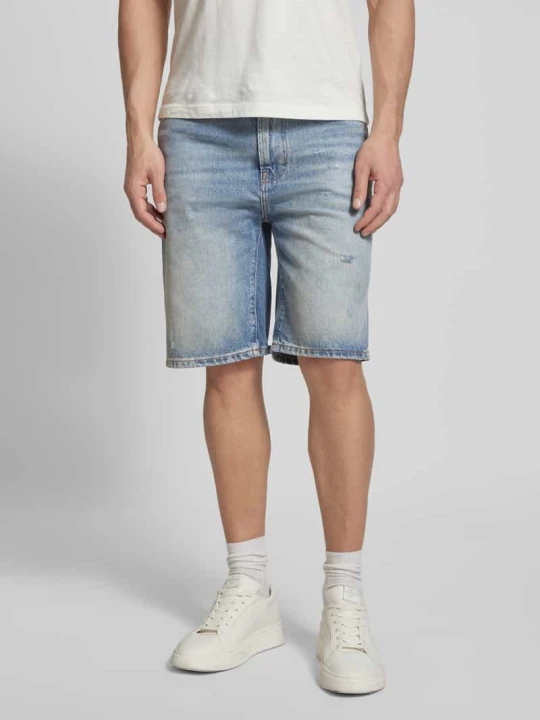 Zdjęcie produktu Szorty jeansowe z 5 kieszeniami Hugo Jeansowy niebieski