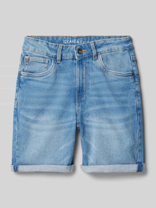 Zdjęcie produktu Szorty jeansowe z 5 kieszeniami model ‘Dalino’ Garcia Niebieski