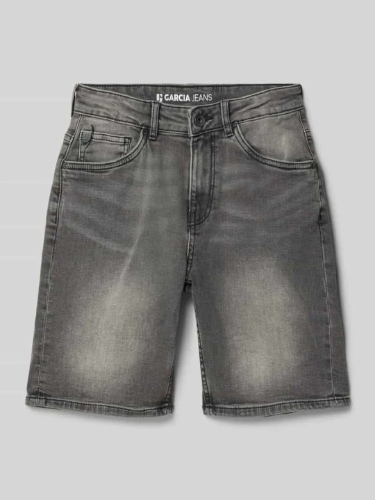 Zdjęcie produktu Szorty jeansowe z 5 kieszeniami model ‘Dalino’ Garcia Czarny