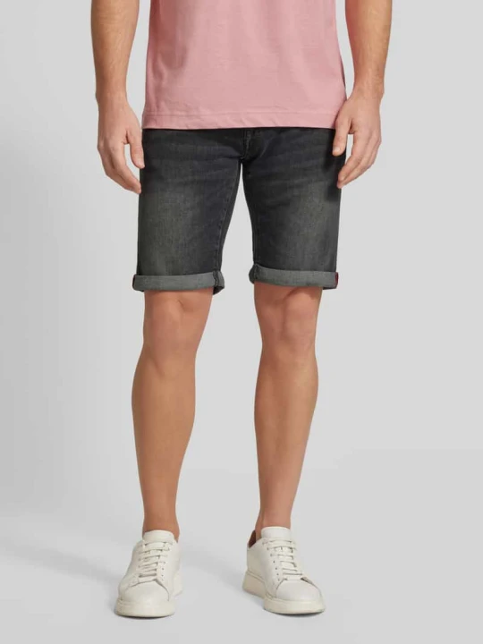 Zdjęcie produktu Szorty jeansowe z 5 kieszeniami model ‘Lyon’ Pierre Cardin Antracytowy