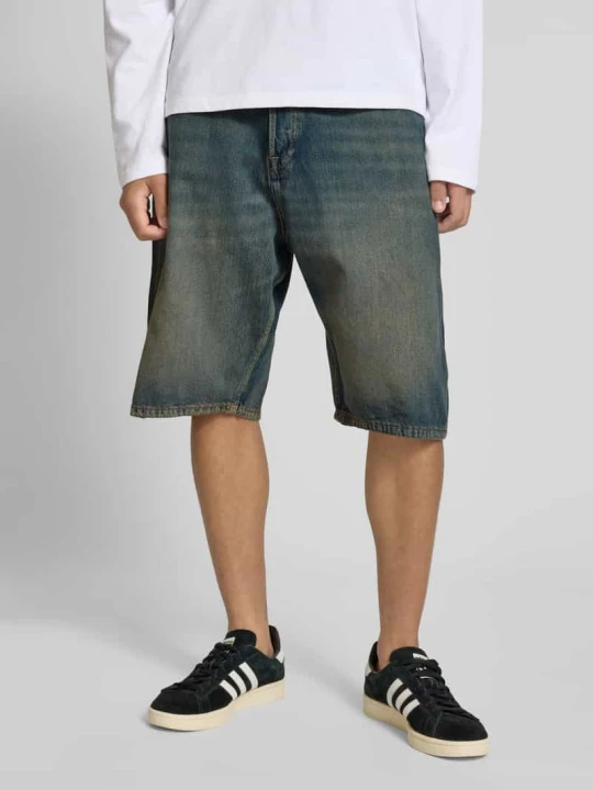 Zdjęcie produktu Szorty jeansowe z 5 kieszeniami model ‘RON’ Jack&Jones Ciemnoniebieski
