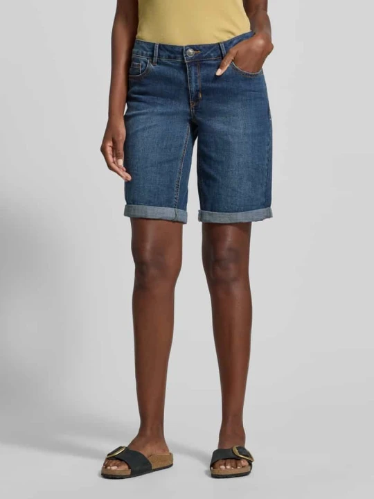 Zdjęcie produktu Szorty jeansowe z brzegiem model 'Italy' Buena Vista Jeansowy niebieski