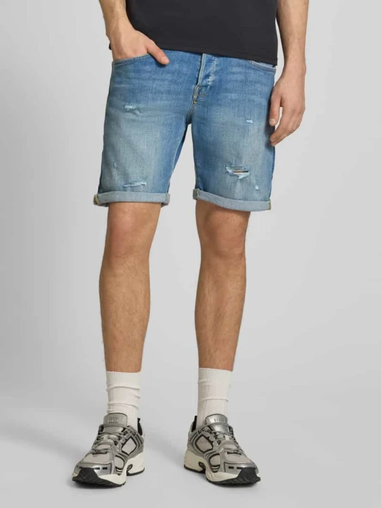 Zdjęcie produktu Szorty jeansowe z brzegiem model 'RICK' Jack&Jones Jasnoniebieski