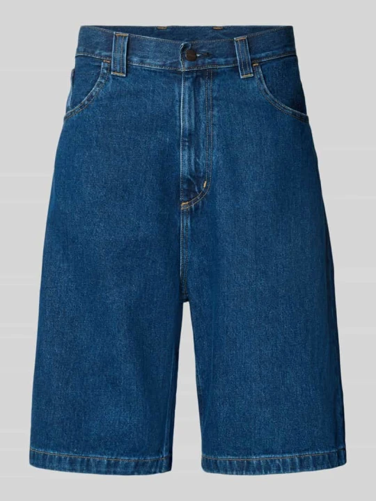 Zdjęcie produktu Szorty jeansowe z wpuszczanymi kieszeniami model 'Brandon' Carhartt WIP Jeansowy niebieski