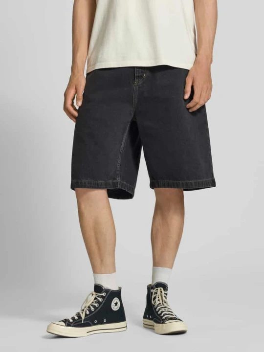 Zdjęcie produktu Szorty jeansowe z wpuszczanymi kieszeniami model 'Brandon' Carhartt WIP Czarny