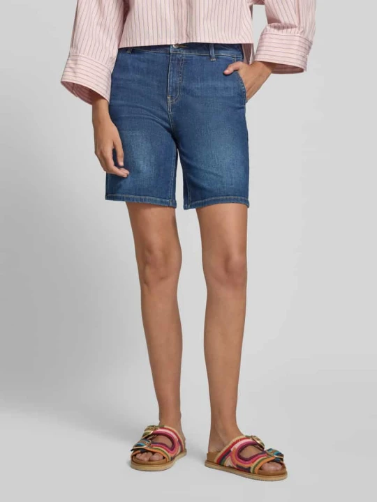 Zdjęcie produktu Szorty jeansowe z wpuszczanymi kieszeniami model 'Jane' Freequent Niebieski