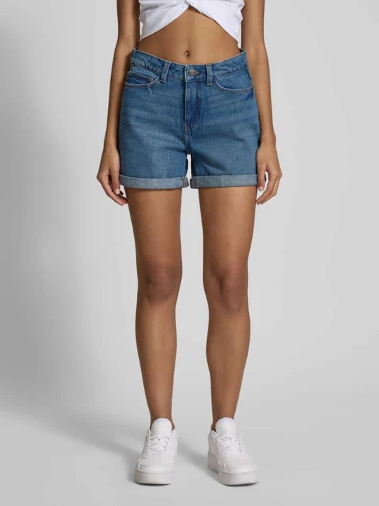 Zdjęcie produktu Szorty jeansowe z wpuszczanymi kieszeniami model ‘SMILEY’ Noisy May Błękitny