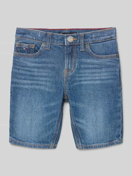 Zdjęcie produktu Szorty jeansowe z wyhaftowanym logo model ‘SCANTON’ Tommy Hilfiger Niebieski