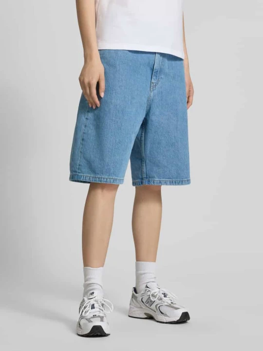 Zdjęcie produktu Szorty jeansy o kroju relaxed fit z czystej bawełny model 'Brandon' Carhartt WIP Jeansowy niebieski