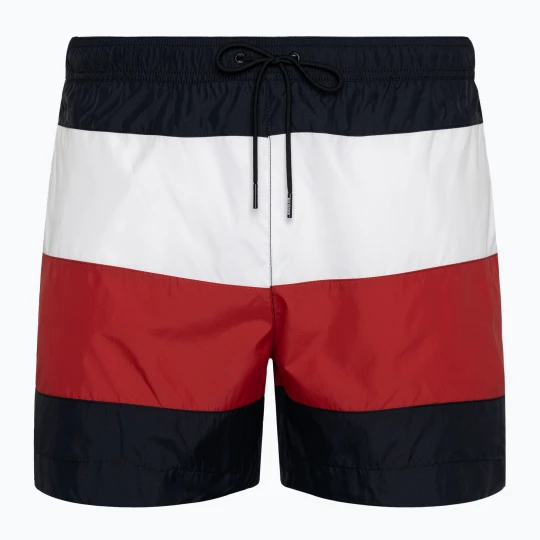 Zdjęcie produktu Szorty kąpielowe męske Tommy Hilfiger Medium Drawstring Bold Flag desert sky Granatowy