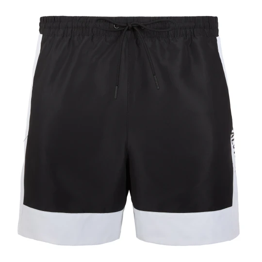 Zdjęcie produktu Szorty kąpielowe męskie Calvin Klein KM0KM01095 Intense Power Medium Drawstring Fashion brilliant white Czarny