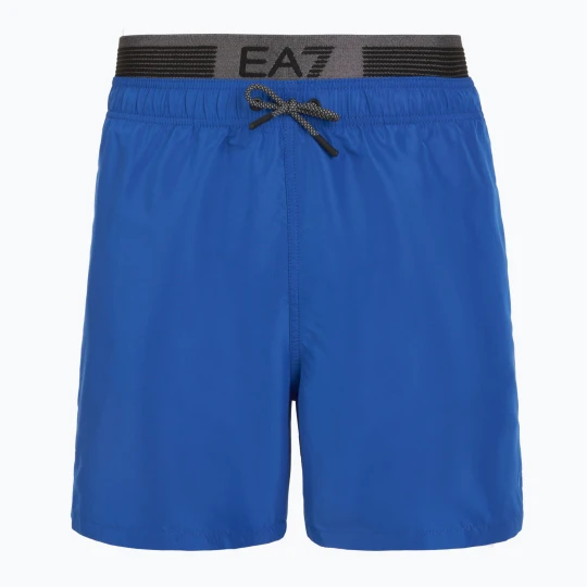 Zdjęcie produktu Szorty kąpielowe męskie EA7 Emporio Armani Logo Tape Boxer turkish sea Niebieski