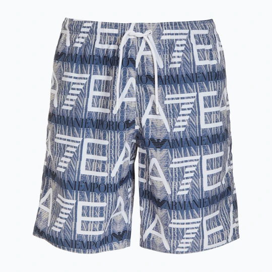 Zdjęcie produktu Szorty kąpielowe męskie EA7 Emporio Armani Water Reactive Monogram Boxer marlin monogram Niebieski