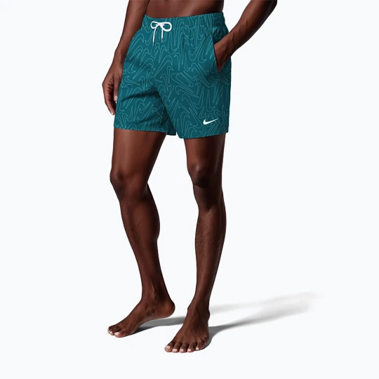 Zdjęcie produktu Szorty kąpielowe męskie Nike Breaker Logofetti 5" Volley green abyss