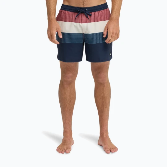 Zdjęcie produktu Szorty kąpielowe męskie Quiksilver Stretch Scallop Volley 16" dark navy tijuana Granatowy