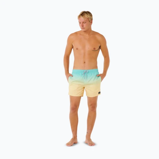 Zdjęcie produktu Szorty kąpielowe męskie Rip Curl Offset Fade Volley aqua Pomarańczowy