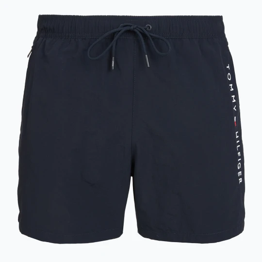 Zdjęcie produktu Szorty kąpielowe męskie Tommy Hilfiger Medium Drawstring Zip Pocket desert sky Beżowy