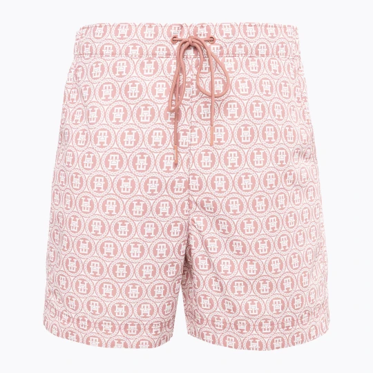 Zdjęcie produktu Szorty kąpielowe męskie Tommy Hilfiger SF Medium Drawstring Print laurel teaberry blossom Różowy