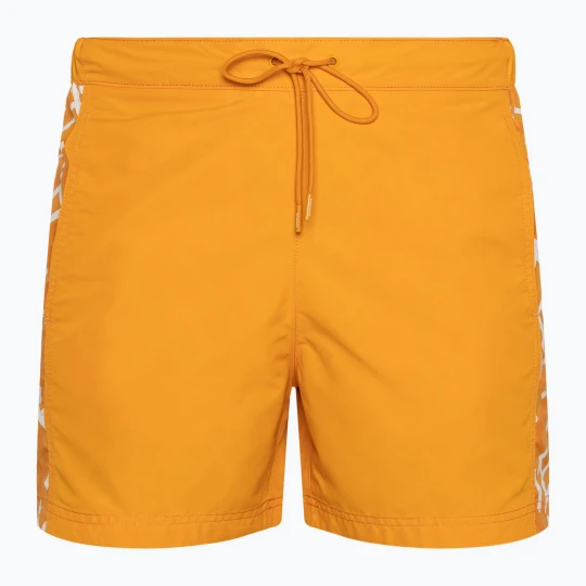 Zdjęcie produktu Szorty kąpielowe męskie Tommy Hilfiger SF Medium Drawstring Print reactive monogram rich ochre Pomarańczowy