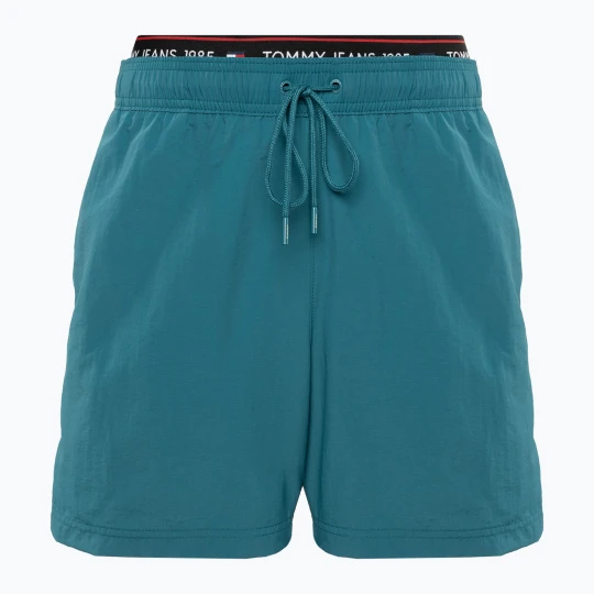 Zdjęcie produktu Szorty kąpielowe męskie Tommy Jeans DW SF Medium Drawstring timeless teal Zielony