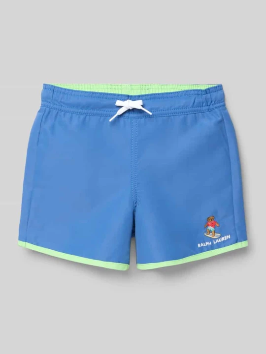 Zdjęcie produktu Szorty kąpielowe w kroju regular fit ze sznurkiem w tunelu i z Polo Bear Polo Ralph Lauren Królewski niebieski