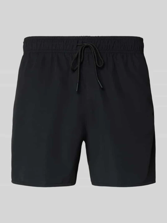 Zdjęcie produktu Szorty kąpielowe z haftowanym logo Lacoste Czarny