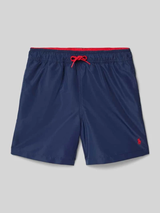Zdjęcie produktu Szorty kąpielowe z haftowanym logo Polo Ralph Lauren Granatowy