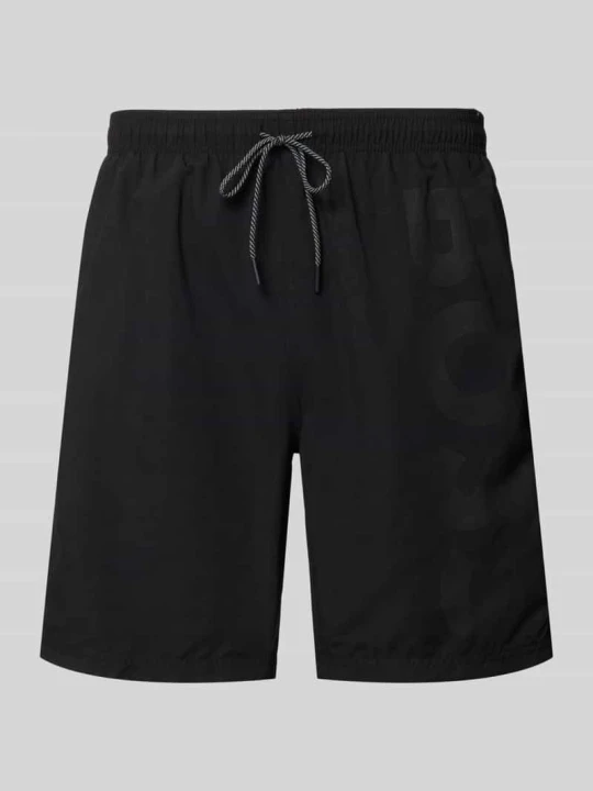 Zdjęcie produktu Szorty kąpielowe z napisem z logo Model 'ORCA' Boss Czarny
