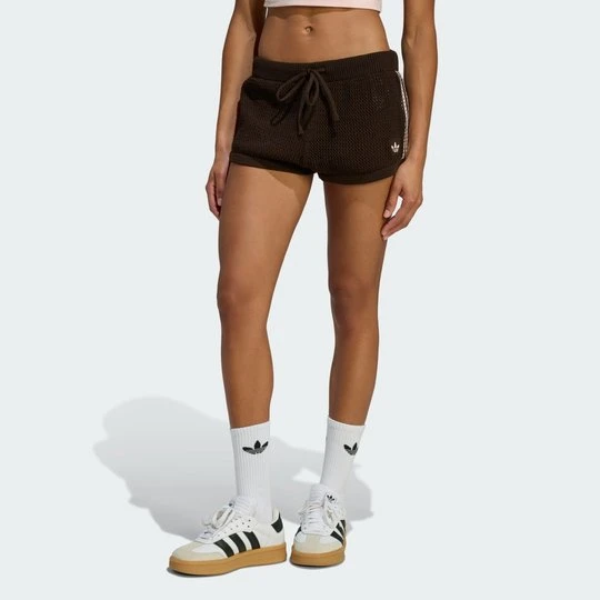 Zdjęcie produktu SZORTY KNITTED CROCHET Adidas Aurora Coffee