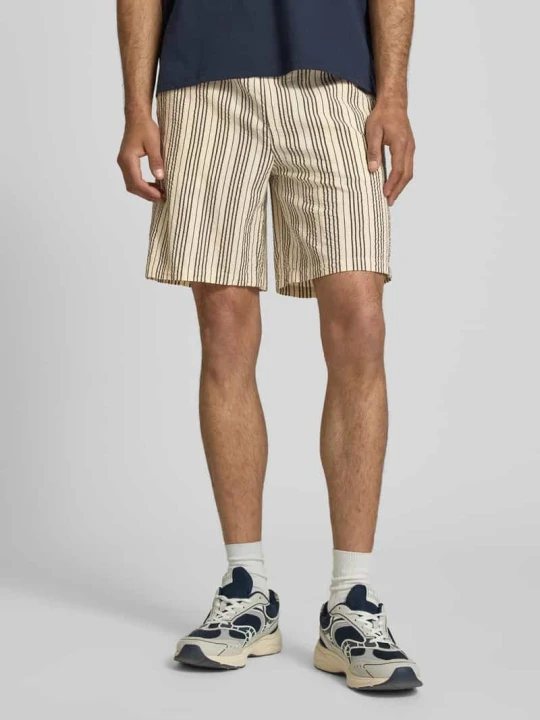 Zdjęcie produktu Szorty o kroju loose fit z czystej bawełny model 'CRUZ' Only & Sons Złamany biały