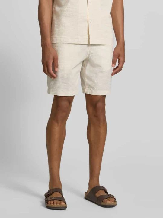 Zdjęcie produktu Szorty o kroju loose fit z mieszanki bawełny Lacoste Złamany biały