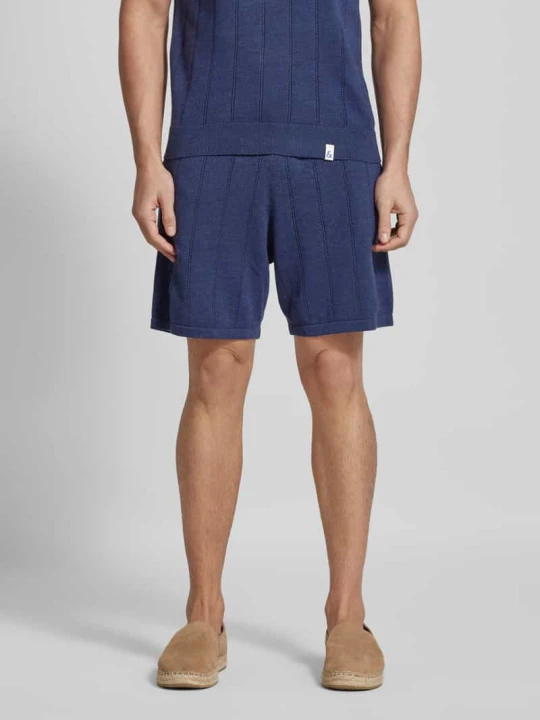 Zdjęcie produktu Szorty o kroju regular fit z ażurowym wzorem Colours & Sons Granatowy