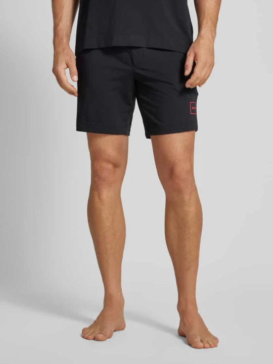 Zdjęcie produktu Szorty o kroju regular fit z detalem z logo model ‘Laze’ Hugo Czarny