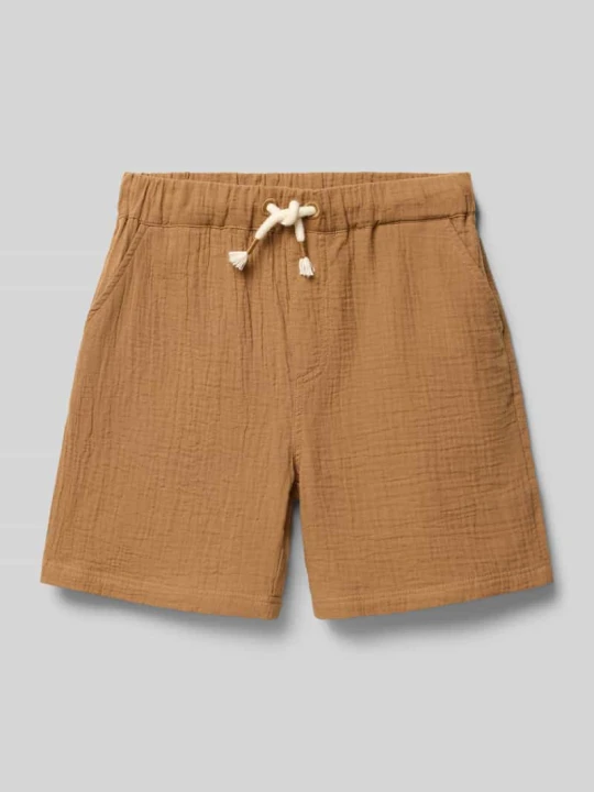 Zdjęcie produktu Szorty o kroju regular fit z detalem z logo Steiff Koniakowy