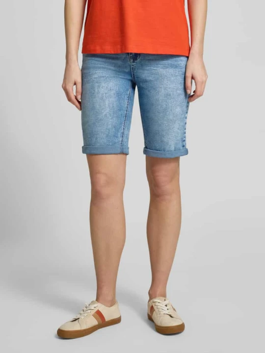 Zdjęcie produktu Szorty o kroju regular fit z dodatkiem wiskozy model 'Parissa' ZABAIONE Jeansowy niebieski