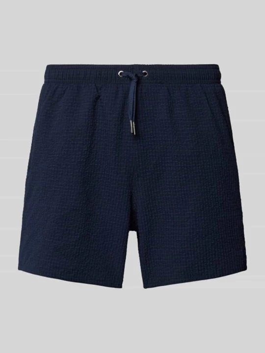 Zdjęcie produktu Szorty o kroju regular fit z elastycznym pasem Armani Exchange Granatowy
