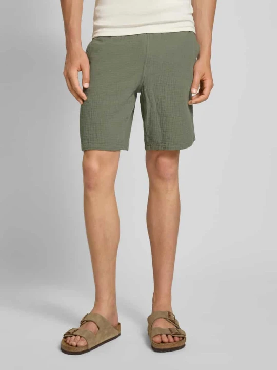 Zdjęcie produktu Szorty o kroju regular fit z elastycznym pasem model ‘JAIDEN’ Jack&Jones Trzcinowy