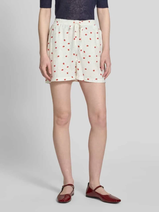 Zdjęcie produktu Szorty o kroju regular fit z elastycznym pasem model ‘ODETTE’ Vero Moda Biały