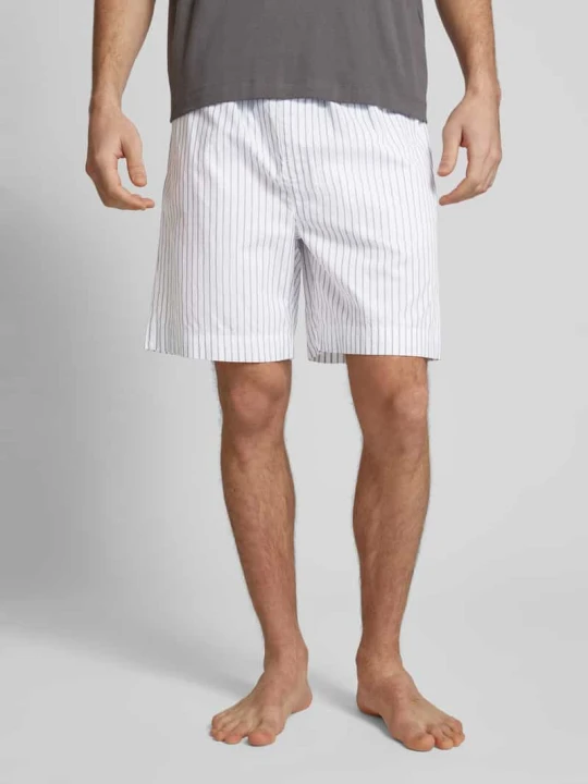 Zdjęcie produktu Szorty o kroju regular fit z elastycznym pasem z logo Calvin Klein Beżowy