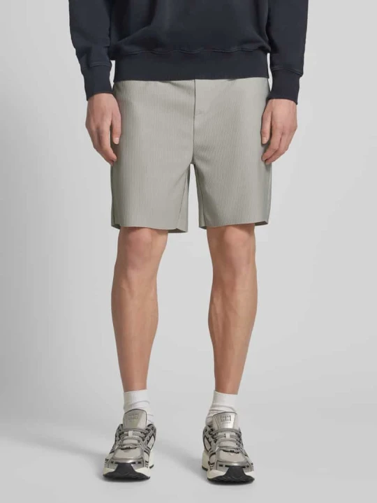 Zdjęcie produktu Szorty o kroju regular fit z fakturowanym wzorem model ‘DRUM LIFE’ Only & Sons Jasnoszary