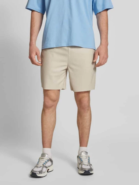 Zdjęcie produktu Szorty o kroju regular fit z fakturowanym wzorem model ‘DRUM LIFE’ Only & Sons Piaskowy