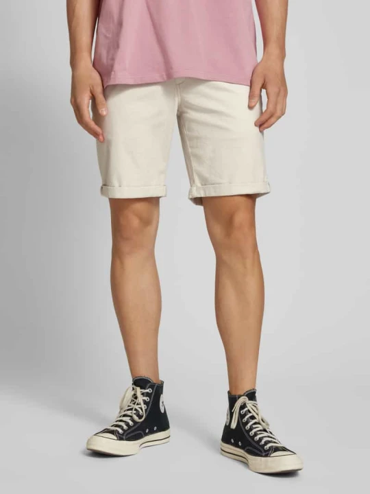Zdjęcie produktu Szorty o kroju regular fit z fakturowanym wzorem model ‘FURY’ Jack&Jones Jasnoszary