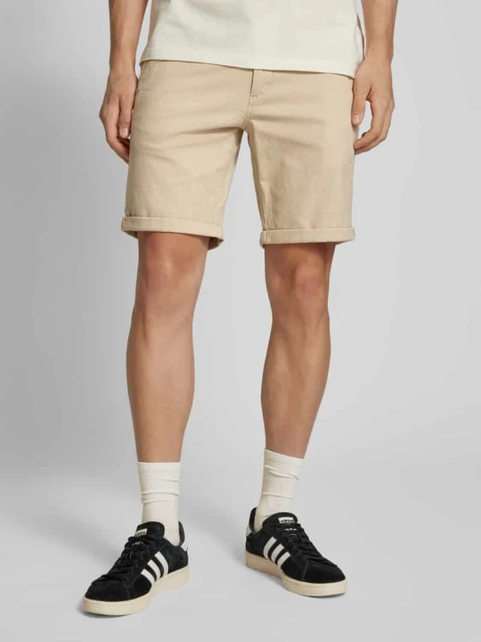 Zdjęcie produktu Szorty o kroju regular fit z fakturowanym wzorem model ‘FURY’ Jack&Jones Beżowy