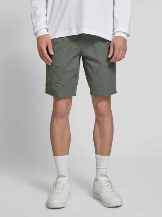 Zdjęcie produktu Szorty o kroju regular fit z fakturowanym wzorem model ‘LEO LIFE’ Only & Sons Średnioszary