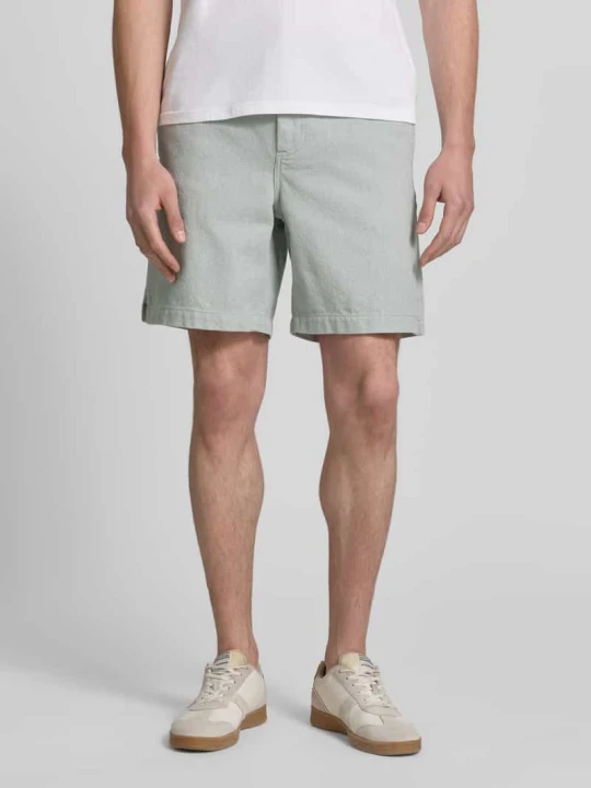 Zdjęcie produktu Szorty o kroju regular fit z mieszanki bawełny model 'SANDREW' Boss Turkusowy